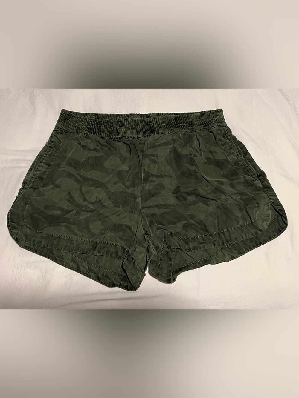Buffalo David Bitton Women's Dark Olive Camo Athletic Shorts